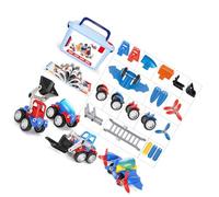 YIXANNX Lodestone Blocks Car Toys 3D Designer Metal Balls Cars DIY Early Education Hands-on Assembly Vehicle for Children, 23 pièces