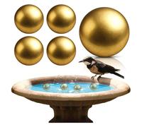 YIXANNX Lot de 5 Boules en Laiton pour Oiseaux - Disque de pour Purification des Oiseaux - Plaque renforcée en cuivre pour Tous Les (Laiton 20 mm)