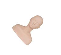 YIXANNX Mannequin à l'aspect réaliste pour séances d'entraînement en salon et apprentissage individuel. Idéal pour la pratique des techniques de maquillage et de massage. Tête en silicone.