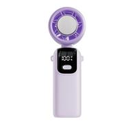 YIXANNX Mini ventilateur portable portable de bureau, autonomie de 12 heures, ABS avec batterie, ventilateurs portables portables, violets