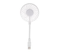 YIXANNX Mini ventilateur USB à col flexible, portable et idéal pour les voyages. Compatible avec Pour tous les ports USB et ne nécessitant aucune installation de pilote. Convient, Blanc, court