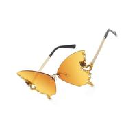 YIXANNX Mode Lunettes de Soleil Lunettes de Cristal Multicolore Belle Plage Attrayant Beau Travail Protecteur des Yeux, Jaune