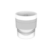 YIXANNX Moule à glaçons congélateur en plastique congélation boule de glaçage moule empilable boisson boisson fête manuel rond fabricant ménage, Blanc