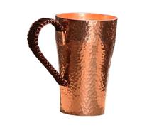 YIXANNX Mug en cuivre style mule, élégant et artisanal, idéal pour toutes les boissons, thé et autres, avec un look vintage unique. Tasse doseuse avec anse, StyleB