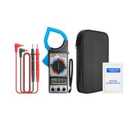 YIXANNX Multimètre à pince numérique, voltmètre CC/CA, testeur de tension portable avec deux cordons de test pour des mesures précises courant, résistance, capacité et température.