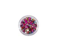 YIXANNX Nail Art pierres de verre concassées paillettes accrocheur brillant cristal Fragment bricolage strass remplisseurs accessoires de manucure, Couleur mélangée