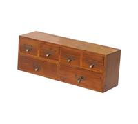 YIXANNX Organiseur de Rangement en Bois à 6 tiroirs, Solution idéale pour | documents, articles de toilette et accessoires de bureau. Boîte de rangement robuste en bois à poser sur une table.
