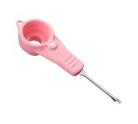 YIXANNX Outil multifonctionnel d'ouverture de bouchon de yaourt, ouvre-bouteille taille pratique sans effort, convient également à l'ouverture, rose