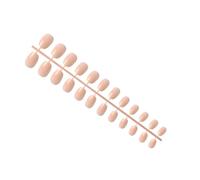 YIXANNX Paquet de 24 ballerines sûres anti-rayures cercueil faux ongles solide bricolage artificiel exquis roman acrylique ongles, 18couleur chair