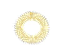 YIXANNX Peigne extensible circulaire complet filles peignes de cercle de cristal Flexible support bandeau bandeau Banquet randonnée coiffure, Jaune