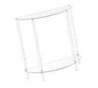 YIXANNX Petite Table de Chevet Classique en Acrylique Transparent, élégante et compacte, idéale pour Les espaces de Vie Fonctionnels. Se Glisse Facilement
