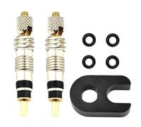 YIXANNX Pièces de Rechange de Valve en Laiton qualité supérieure pour Le gonflage sûr et fiable des pneus tubeless. Outil réparation pour vélos Route et VTT. Service réparation valves