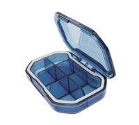 YIXANNX Pilulier Multifonctionnel de Voyage et d'extérieur conçu pour Organiser et protéger Vos médicaments Quotidiens. Petit pilulier de Poche, Bleu, Rectangle