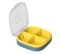 YIXANNX Pilulier Portable et scellé, boîte à pilules à bord rond sûr et sécurisé, sans bavure, ABS artisanat exquis, petite profession