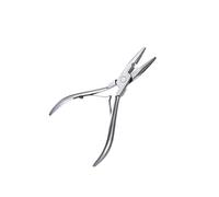 YIXANNX Pince multifonctionnelle pour extensions de cheveux, outil professionnel pour la pose et le retrait de perles, prise en main confortable, outil de, Argent, 13x8.4 cm