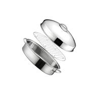 YIXANNX Plat à rôtir ovale en acier inoxydable, polyvalent et idéal pour la | cuisson à la vapeur de poissons et de fruits de mer. Convient un usage domestique. Plat rôtir ovale en acier inoxydable