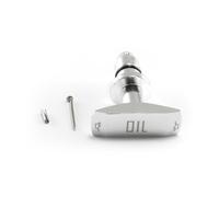 YIXANNX Poignée de traction de jauge d'huile efficace et durable pour une installation facile Poignée d'huile moteur compacte Économique Innovante, argent, 4.53 * 3.8cm