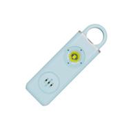 YIXANNX Porte-clés d'alarme de défense, de Charge Type C, ABS avec Batterie, Accessoire sécurité, Ensemble défense pour Femmes , Bleu