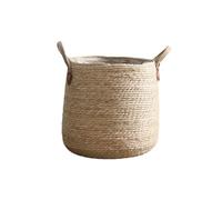 YIXANNX Pots de jardin panier de fleurs avec poignée jardinière sol panier à linge intérieur extérieur Pot fleur stockage maison cadeau, M