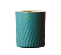 YIXANNX Poubelle de table salon ouvert poubelle maquillage panier bureau crayon articles divers stockage litière organisateur, Vert foncé