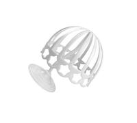 YIXANNX Présentoir à Chapeaux et Perruques avec Support de Rangement élégant. La Structure métallique supérieure est sculptée en Forme de dôme pour, Blanc, 52 cm