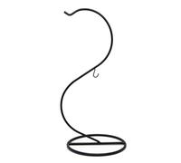 YIXANNX Présentoir de cintres à boules avec support de crochet en fer à Double tête, Mini cadre en fer verre paysage sur Rail suspension Table