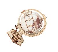 YIXANNX Puzzle Globe Lumineux 3D, Coordination œil-Main et entraînement cérébral, Puzzle en Bois 3D, Globe Lumineux en Bois, améliore la mémoire