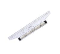 YIXANNX Règle parallèle roulante Angle universel Dessin léger Mesure Règles de modèle de rapporteur rotatif transparent, 30cm