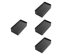 YIXANNX Rehausses de lit Robustes et renforcées pour Meubles Lourds, offrant Une Meilleure stabilité et Une Plus Grande flexibilité d'aménagement. Elles, Noir, 11.8 x 11.8 x 6 cm