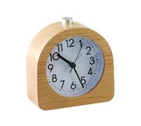 YIXANNX Réveil de Voyage Portable - Bouton Lumineux pour éviter Le Sommeil Excessif, Bois du Matin agréable, Petite Fonction de répétition exquise, Lumière