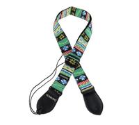 YIXANNX Sangle épaisse pour ukulélé, ceinture hawaïenne en coton, longueur ajustable. Idéale pour les guitaristes de guitare miniature recherchant style et praticité. Sangle de guitare hawaïenne avec