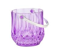 YIXANNX Seau à glace en acrylique transparent, poli et léger, idéal pour toutes vos célébrations en extérieur. Refroidisseur à champagne, bière et vin plastique avec poignée, parfait pour le