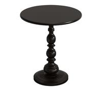 YIXANNX Table d'appoint Ronde Classique pour Chambre à Coucher. Alliant robustesse et Style Moderne, Cette Table d'appoint est fabriquée en Fer avec Une Finition Mate antirouille, Noir, S