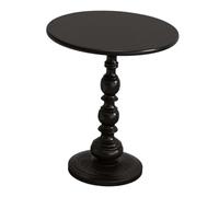 YIXANNX Table d'appoint Ronde Classique pour Chambre à Coucher. Alliant robustesse et Style Moderne, Cette Table d'appoint est fabriquée en Fer avec Une Finition Mate antirouille, Noir, L