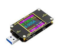 YIXANNX Testeur USB multifonction avec 4 boutons de fonction, écran couleur 44 pouces et capacité de courant élevée de 8 A. Multimètre USB 3.0 avec