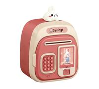 YIXANNX Tirelire Mignonne pour Enfants avec Mot de Passe, dépôt et Retrait créatifs, Grande capacité, Tirelire électronique en Forme de Cochon, Grande boîte à épargne, Rose, 16.8 x 12.7 x 23 cm