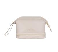 YIXANNX Trousse de Maquillage Cloud Double Couche pour Une séparation et Une Organisation faciles des cosmétiques Sac de Voyage Grande capacité Facile à gérer, Blanc, bicouche