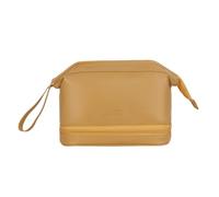 YIXANNX Trousse de Maquillage Cloud Double Couche pour Une séparation et Une Organisation faciles des cosmétiques Sac de Voyage Grande capacité Facile à gérer, Jaune, bicouche