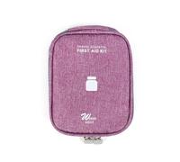 YIXANNX Trousse d'urgence organisateur fermeture éclair étanche extérieur vide sac de rangement Classification poches étudiants étui de, Violet Petit