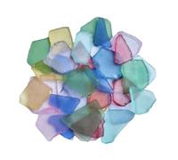 YIXANNX Verre de mer dépoli polyvalent pour loisirs créatifs, 500 g, éclats de verre plage, décorations d'aquarium, ornements pour vases et aquariums. Magnifique ornement, 2 cm à 5 cm