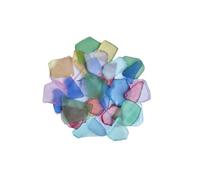 YIXANNX Verre de mer dépoli polyvalent pour loisirs créatifs, 500 g, éclats de verre plage, décorations d'aquarium, ornements pour vases et aquariums. Magnifique ornement, 1 cm à 3 cm