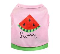 YIXANNX Vêtements Chemise Été Gilets Pastèque Lettre Loisirs Hoodies Costumes Imprimés Manteau Chiens Chihuahua Chiot Bouledogue, Rose Vert, XL