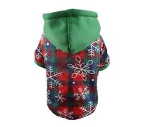 YIXANNX Vêtements pour Chiens Respirant épaissir Combinaisons Veste Chaude pour Bonne élasticité Manteau pour Animaux de Compagnie Chiot Costume Tenue Petits Animaux vêtements, Flocon de Neige/XL