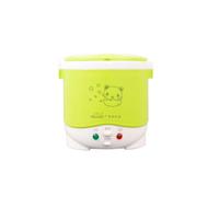 YIXANNX Voiture cuiseur à riz Mini outils de cuisson 1L soupe bouillie chauffage électrique voyage boîte à lunch nourriture vapeur appareil Machine, 24V/vert, 24V