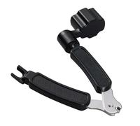 YIXINHE Kit d'entretien de guitare - Enrouleur de cordes multifonction 3 en 1 | Accessoires de guitare de haute qualité | Compatible avec divers instruments à cordes (noir)