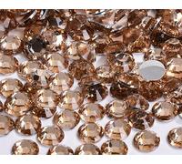 Yixinly 10000 Pcs SS6 2 mm Strass, Strass a Coller Pierre Ronde en Cristal pour les Ongles, le Bricolage, les Vêtements, les Coques de Téléphone Portable, les Chaussures, les sacs (Champagne)