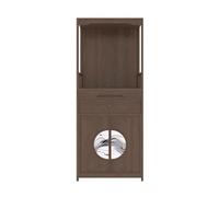 yixinzi-2024 Autel de Bouddha Nouvelle Armoire d'offrande Shentai en Bois Zen de Style Chinois, avec Porte, Table d'offrande de Richesse Debout Table Bouddhiste(Bruin)