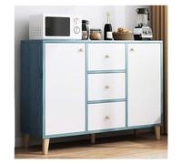 yixinzi-2024 Buffet de Rangement Armoire latérale de dîner, Armoire ménage Face au Mur, Support Rangement Multifonctionnel for Cuisine et Salon for Articles Divers(Blue)