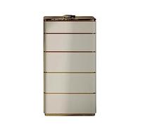 yixinzi-2024 Commode à tiroirs Commode à 5 tiroirs, Meuble de Rangement en marbre for Maquillage, Commode Haute Cuir Microfibre for Placard et Chambre