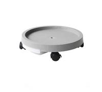yixinzi-2024 Soucoupe pour Plantes Plateau de Pot Fleurs Mobile en résine, Roue Universelle, Base Circulaire Plastique(Grigio,Petit)